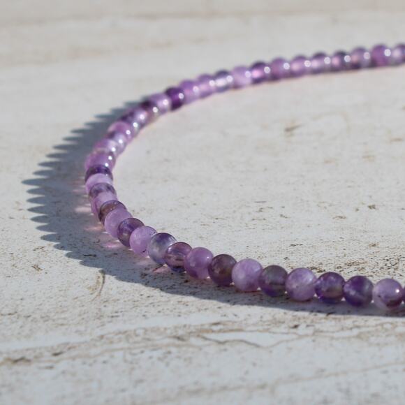 Amethyst Crystal Choker Necklace - Picture 2 of 7